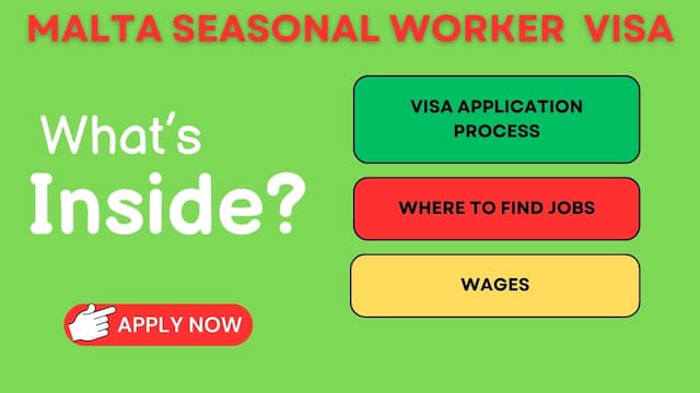 Malta Seasonal Worker Permit Fee and Application Process